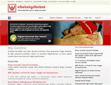 Tablet Screenshot of elbebekgulbebek.org